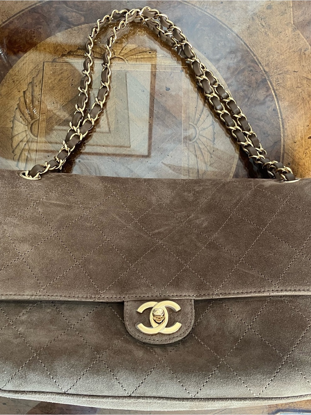 Chanel Maxi "Souplissimo" Large Flap Bag Black Suede Gold Hardware BRAND NEW!!